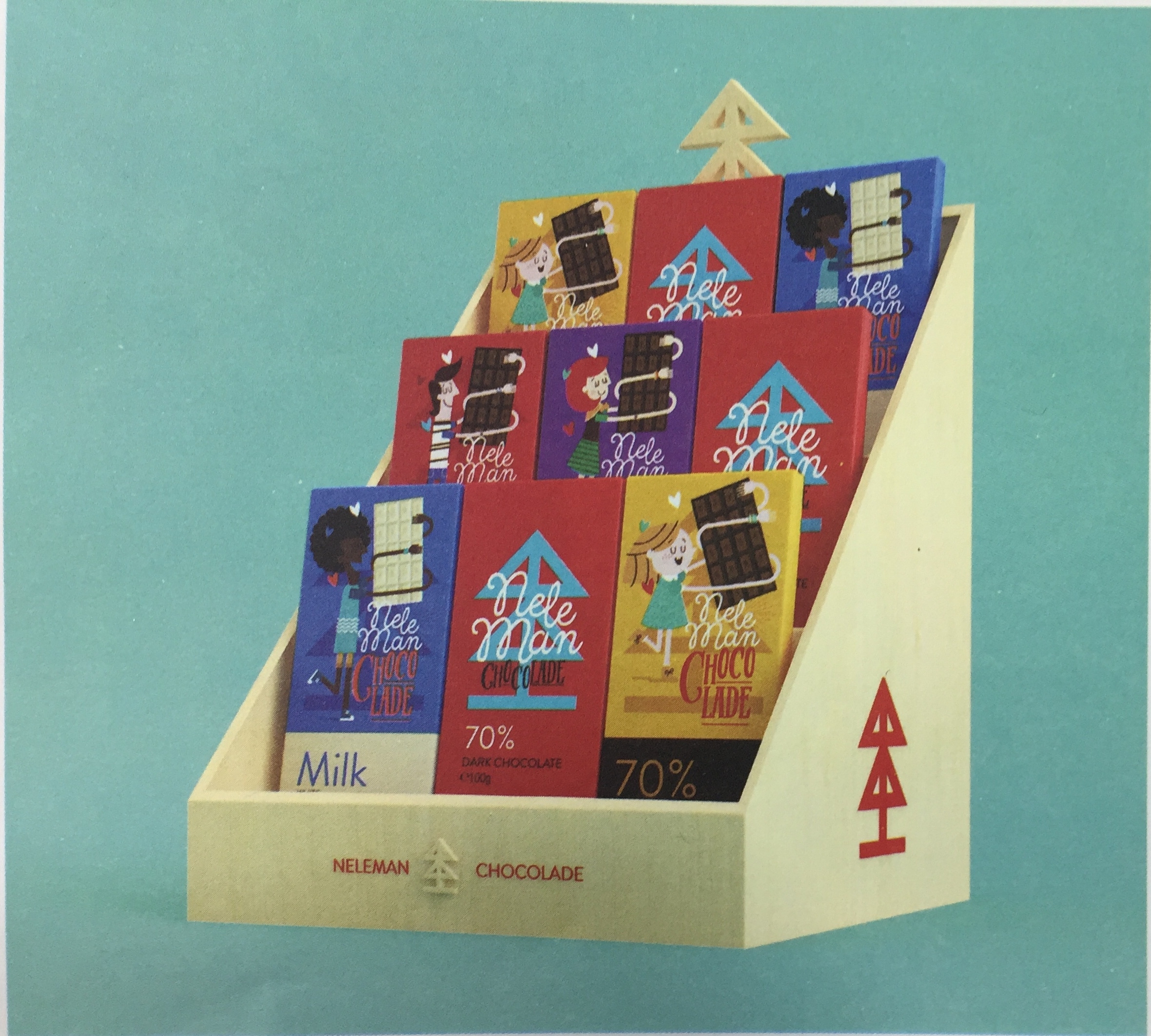 巧克力食品插畫(huà)包裝設(shè)計(jì)